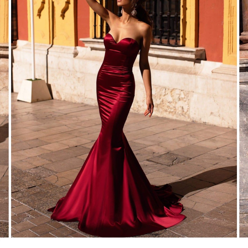 Beautiul Red Wine Gown